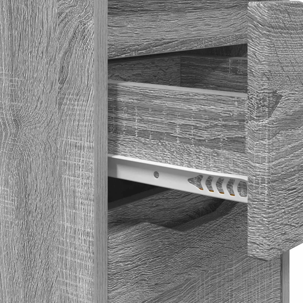 Comodini con cassetto 2 pcs Grigio Sonoma 30,5 x 30 x 43 cm 888810