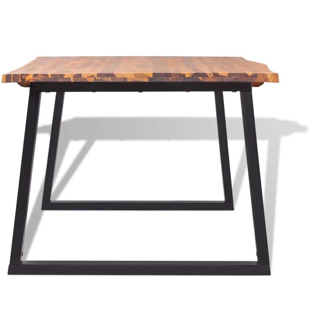Tavolo da Pranzo Legno Massello Acacia 200x90 cm