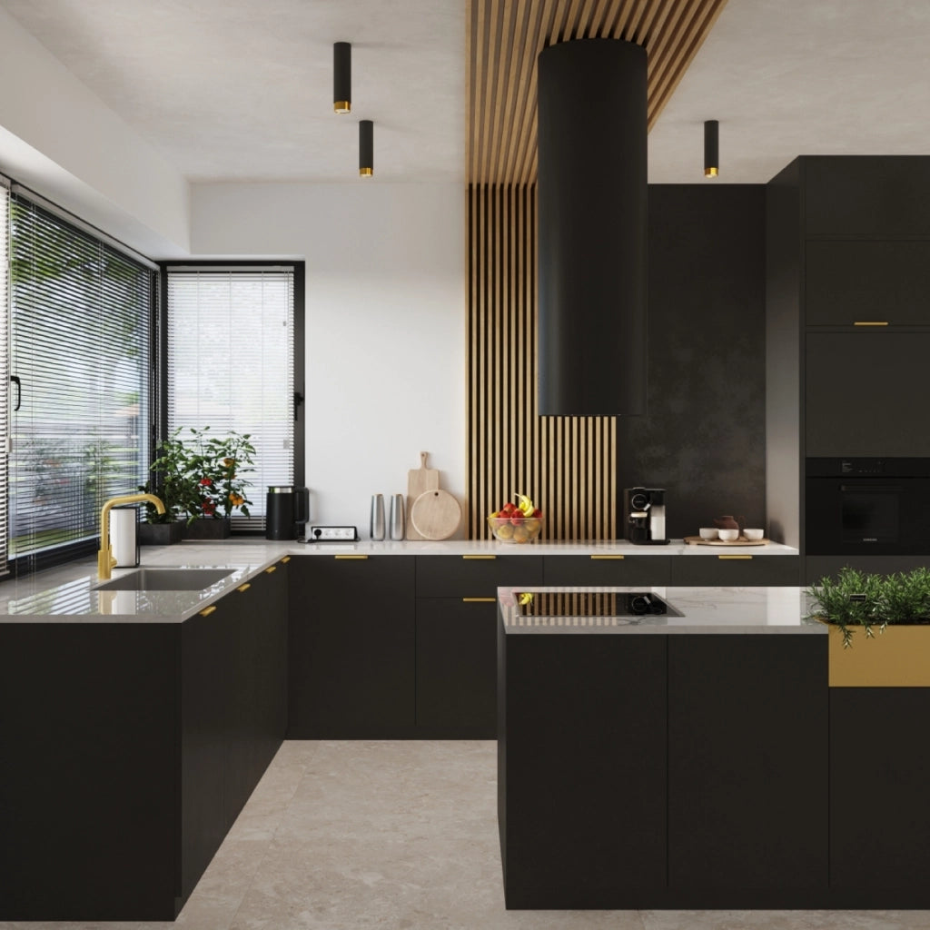 Lampada da soffitto NERO 12,5 nero/oro