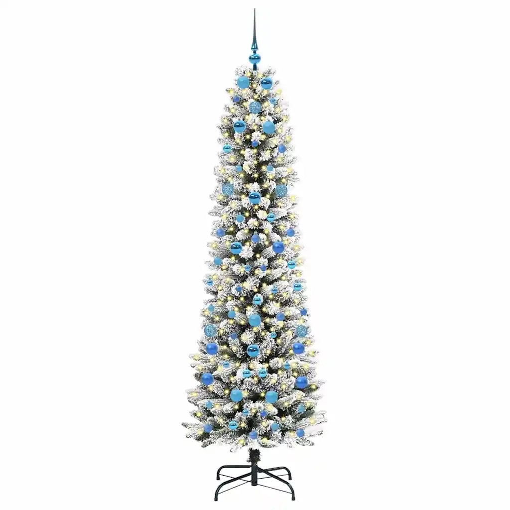 Albero di Natale artificiale con 300 LED Bianco 210 cm 3396124