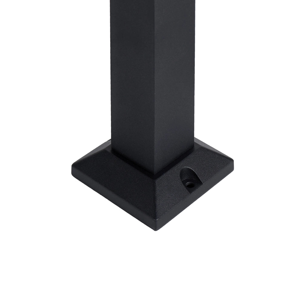 Lampada da giardino a paletto in alluminio nero, 60 cm, LED, per vialetti, illuminazione da esterno, design moderno