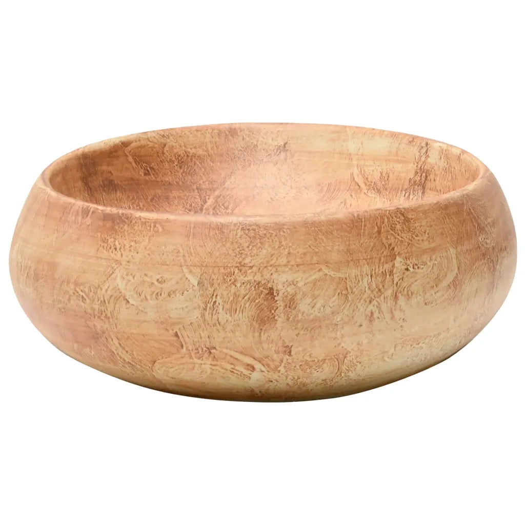 Lavabo da Appoggio-Lavandino-Lavello Marrone Ovale 59x40x15 cm Ceramica