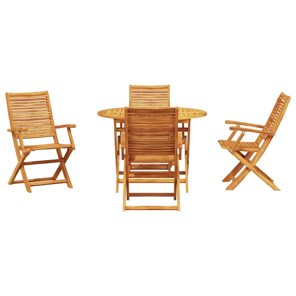 Set da Pranzo per Giardino 5 pcs Marrone 3375709