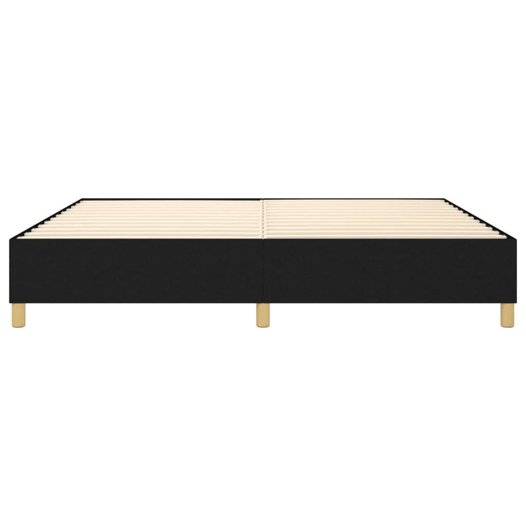 Struttura Letto a Rete a Molle Nero 140x200 cm in Tessuto 3120963