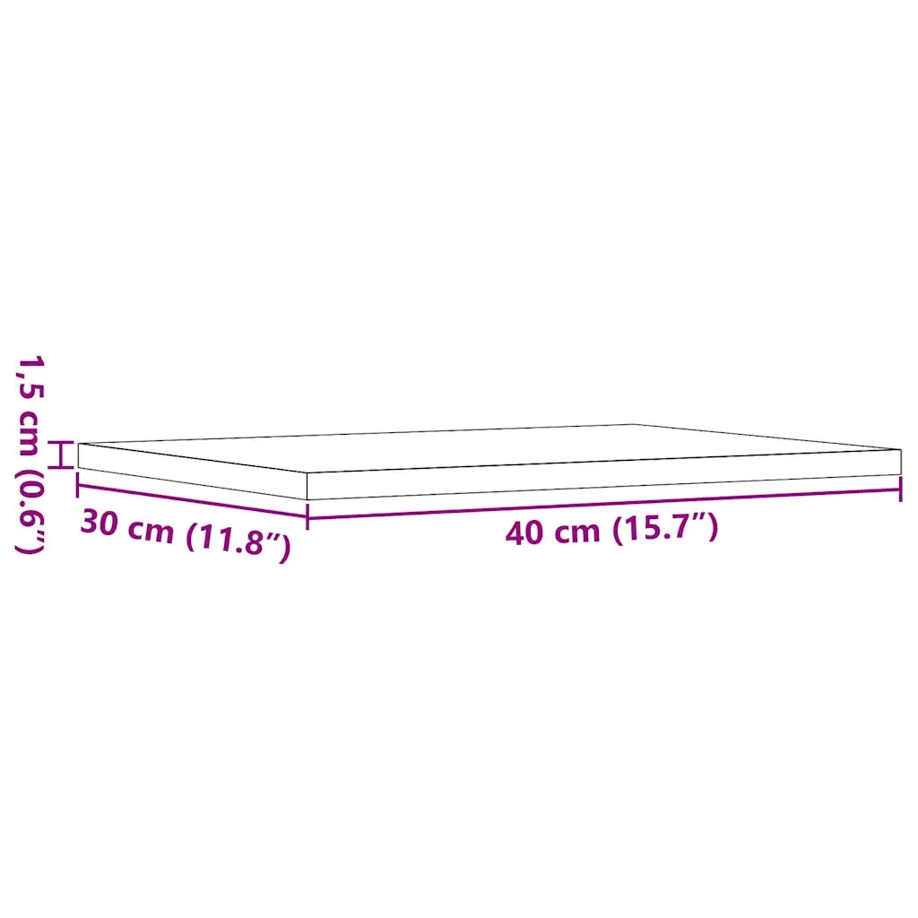 Ripiani per Libreria 4 pz-Scaffale per Libri Rovere 60x10x1,5 cm Legno Multistrato