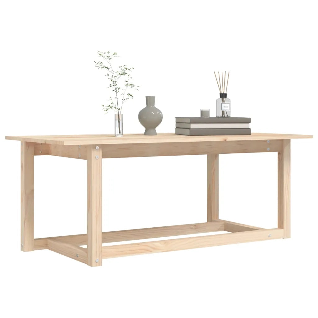 Tavolino da Salotto-Tavolino da soggiorno-Tavolo 110x55x45 cm Legno Massello di Pino 294977