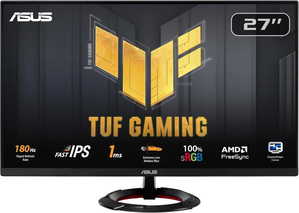 TUF Gaming VG279Q3R Monitor 27", Full HD IPS (1920x1080), 1 ms (GTG), 180Hz, Tecnologia Extreme Low Motion Blur, FreeSync, 100% sRGB, Nero