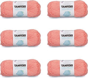 Seta di cotone per artigianato Coral Rose - Pacchetto di 6 - 50g/1.75oz - Medio 4 - 80 Metri - Maglia Ricamo