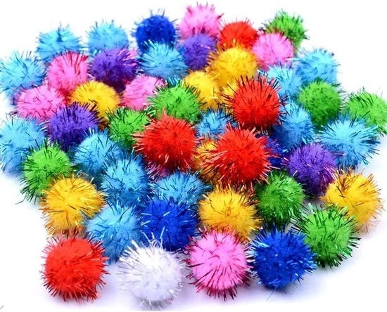 Pailletten in Balletti da 500 - Materiale per Giochi per Bambini - Lavorazione Manuale - Luccichio Oro Glanzente - Giochi a Pompon - Corda Metallizzata