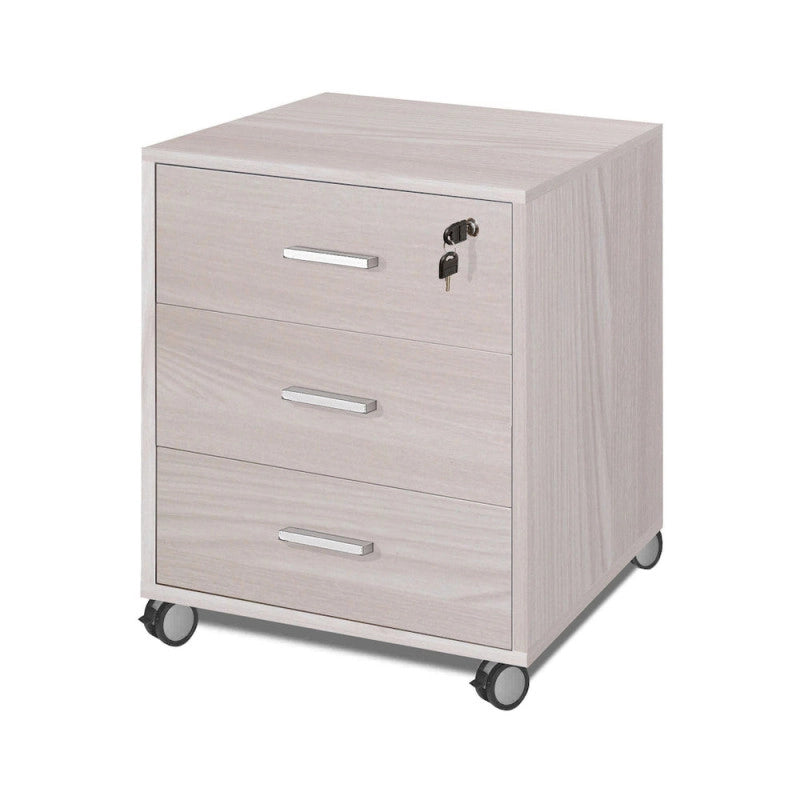 Cassettiera 3 Cassetti Olmo Chiaro cm 50x41x70h - Sarmog