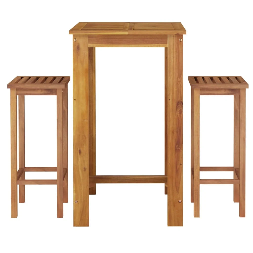 Set da pranzo da giardino per esterni 3 pezzi legno massello di acacia 02_0013595
