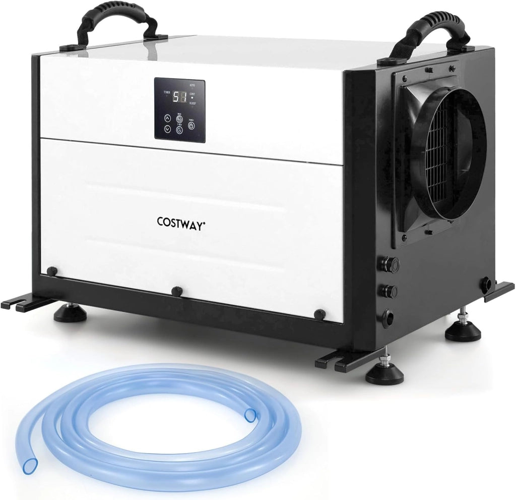 58,5/73,5 L Deumidificatore Commerciale, Deumidificatore Industriale con 3 Modalità e Timer 24H, Sbrinamento Automatico per Cantina Magazzino (73,5 L/giorno Blu)