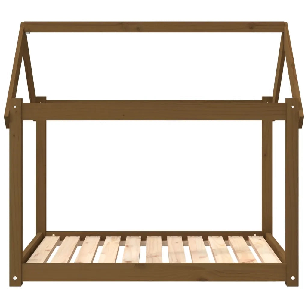 Cuccia per Cani Miele 101x70x90 cm in Legno Massello di Pino