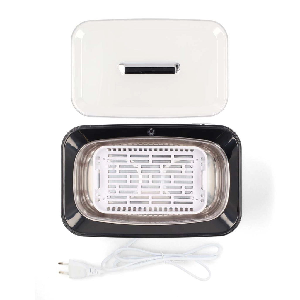 Pulitore Gioielli 1800 ml LED a ultrasuoni con Timer Bianco Nedis