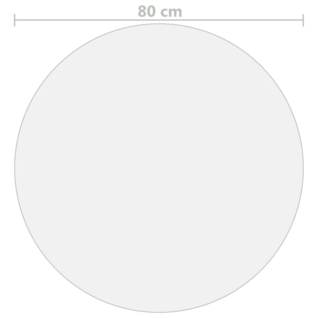 Protezione Tavolo Trasparente Ã˜ 80 cm 2 mm PVC cod mxl 59155