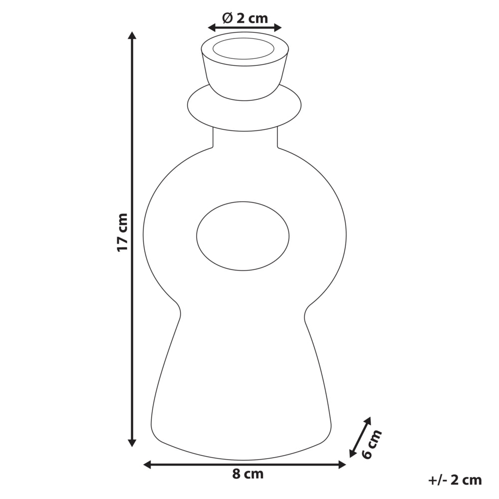 Candeliere ceramica bianco sporco 17 cm portacandele forma curva accessori decorazione