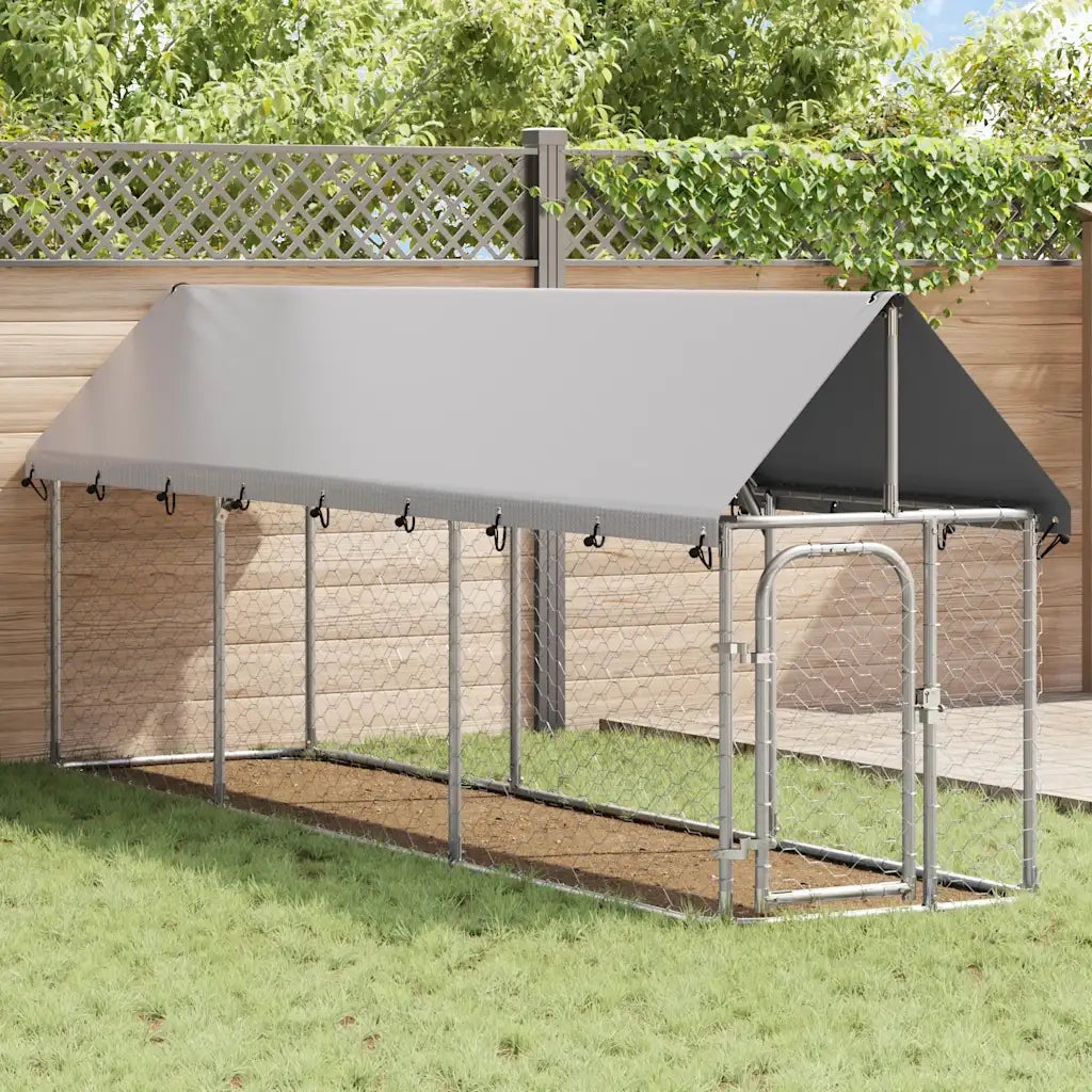 Gabbia per Cani da Esterno con Tetto 400x100x150 cm CFW3419861