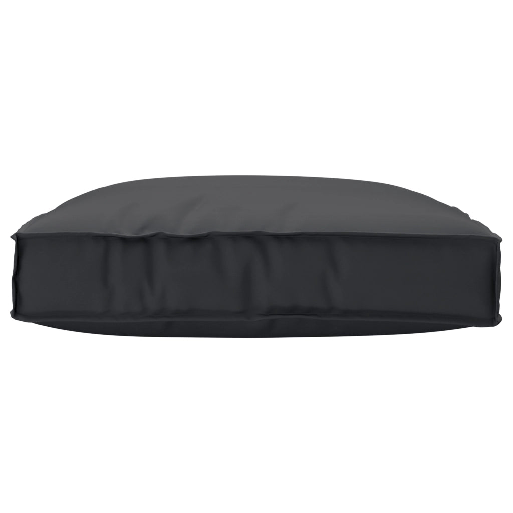Cuscino da pallet per seduta nero 80x80x12 cm tessuto Oxford