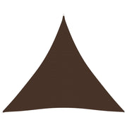 Vela ombreggiante triangolare in tessuto Oxford 6 x 6 x 6 m marrone 02_0009949