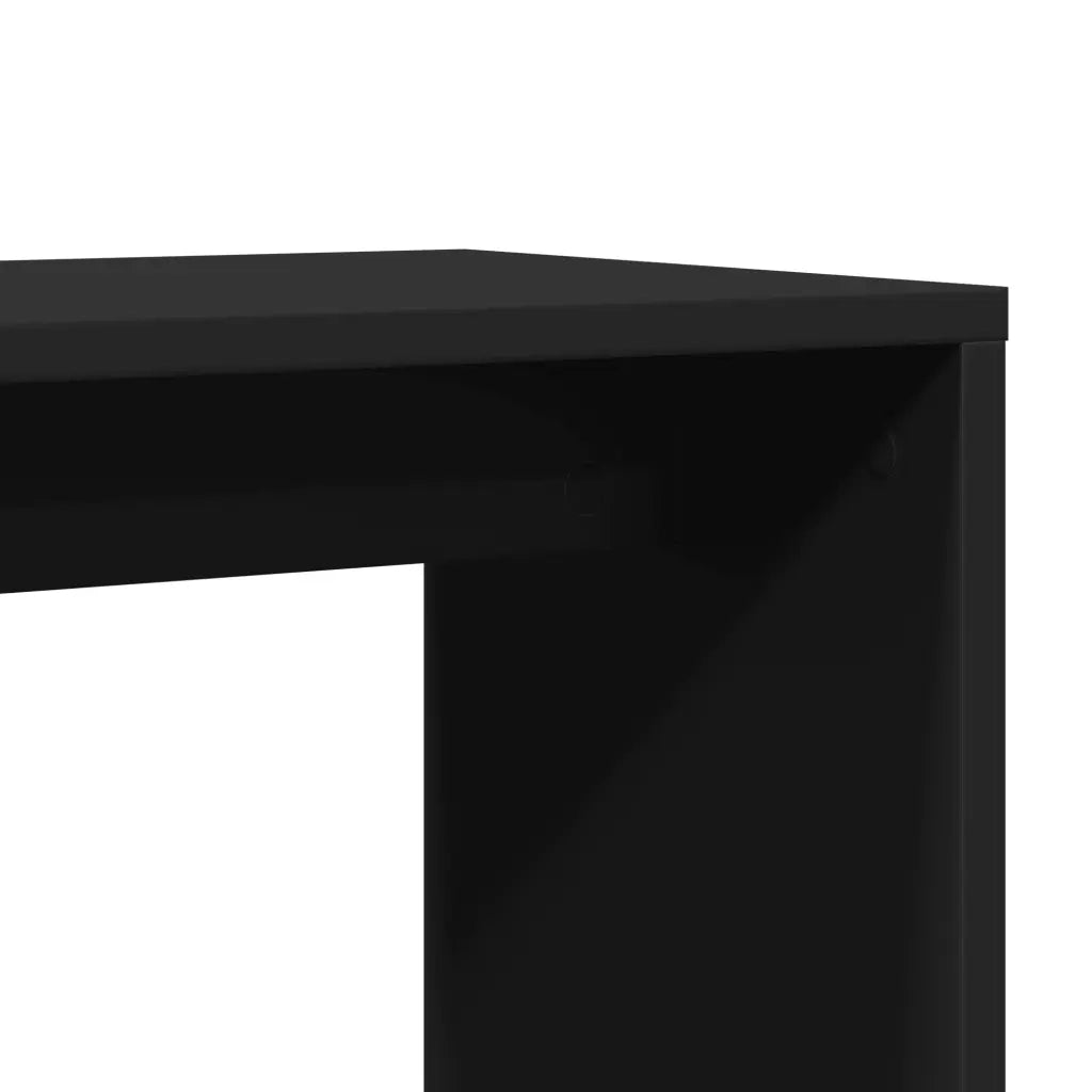 Tavolino | Tavolo laterale Nero 50x30x50 cm in Legno Multistrato