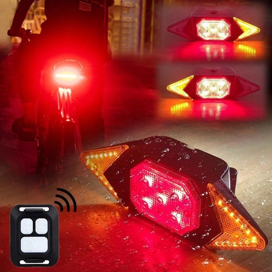 Indicazioni di Direzione per Bicicletta - Fari Elettrici per Bicicletta da Notte - Illuminazione Bicicletta Idroresistente - Accessori per Bicicletta - Indicazioni per Bicicletta