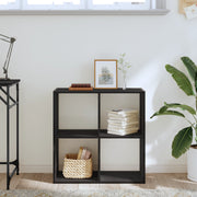 Libreria Nera Rovere 68,5x32x68,5 cm Legno Ingegnerizzato