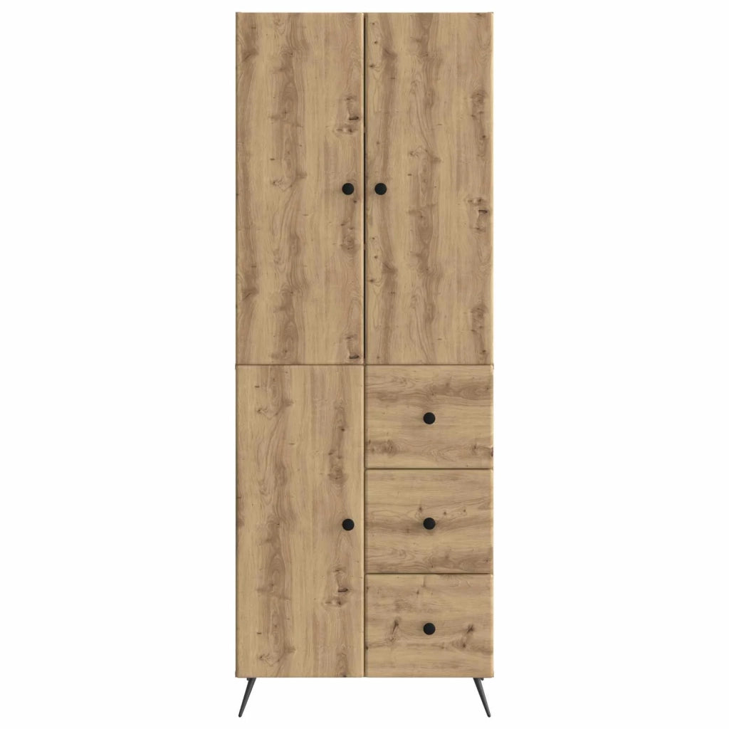 Set di armadi 2 pcs Rovere Artigianale Legno ingegnerizzato