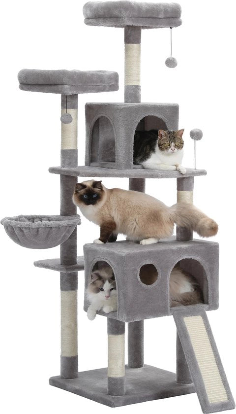 Krabbapalo per Gatti - Adatto anche ai Gatti Grossi - Dimensioni 162x48x48CM - Colore Grigio