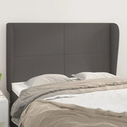 Testiera ad Orecchio-Testata con Orecchie Grigio 147x23x118/128cm in Similpelle 818282