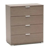 Cassettiera 4 cassetti rovere grigio già montato L75 H85 P38