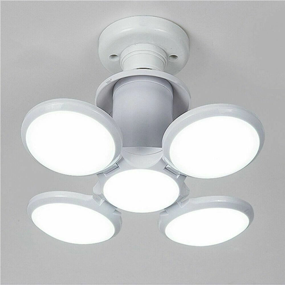 Trade Shop - Lampada Lampadario Deformabile Led 40w 6800k 5 Vie Bianca Attacco E27 Ufo Palla -
