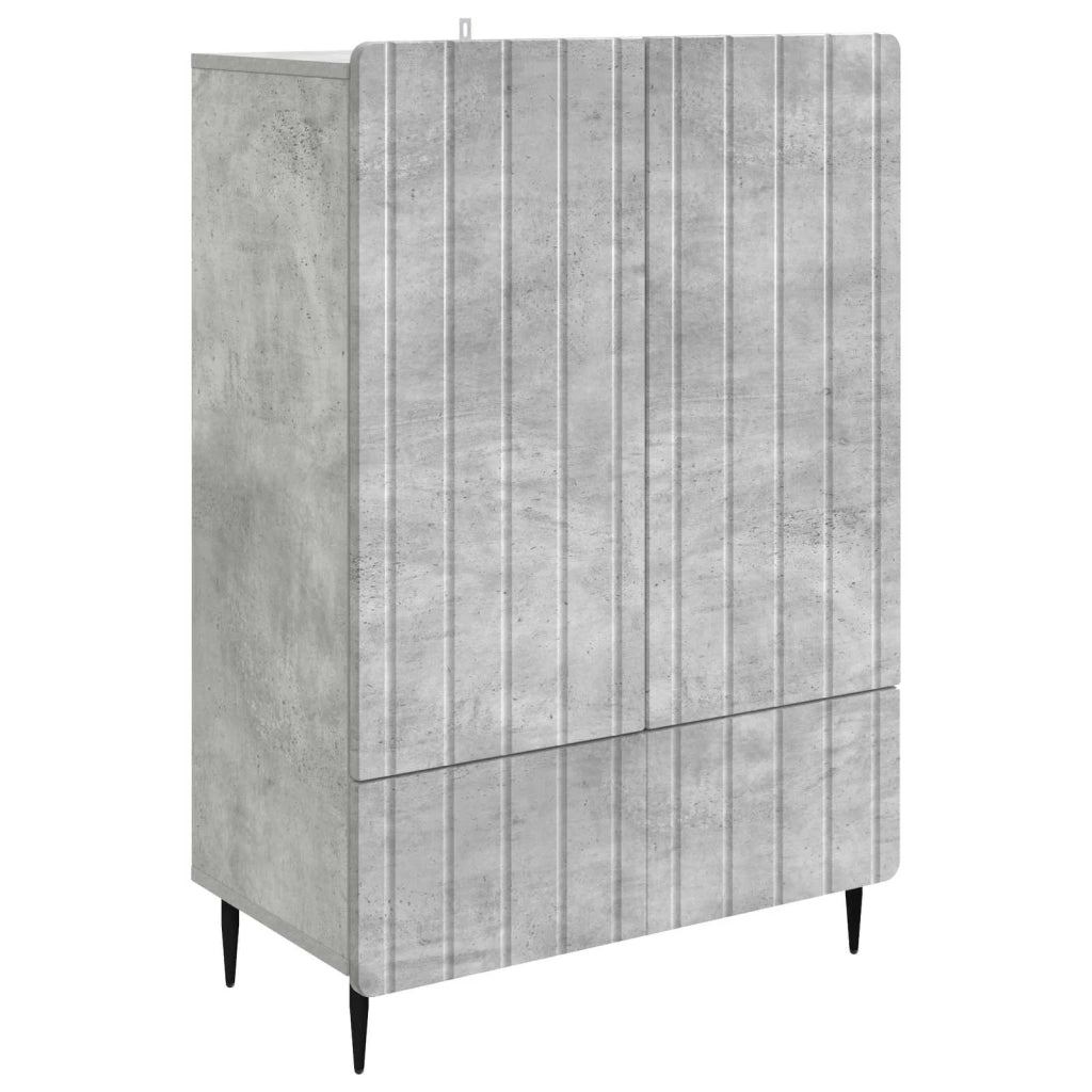 Credenza Grigio Cemento 66 x 34,5 x 97 cm Legno ingegnerizzato