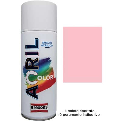 SMALTO SPRAY ACRIL COLOR AREXONS - ROSA RAL 3015 ML 400- 6 pezzi