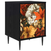 Armadio da Notte GENNEP Rovere Nero 36 x 33 x 51 cm 8007241