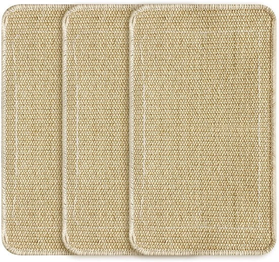 Pacchetto di 3 gatti da salire, tappeto di sisal 50 x 25 cm, gatto da salire, gatto da salire, piatto di gatto per parete, duraturo, adatto per porte di divano, per la prevenzione di graffi di gatto e tappeti e pareti