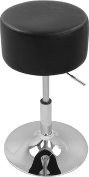 Bar con schienale rotante - Con supporto per la schiena - Sedia ergonomico - Nero - Set di 1 - Cucina e bar - Regolabile in altezza - Altezza seduta 52-67cm