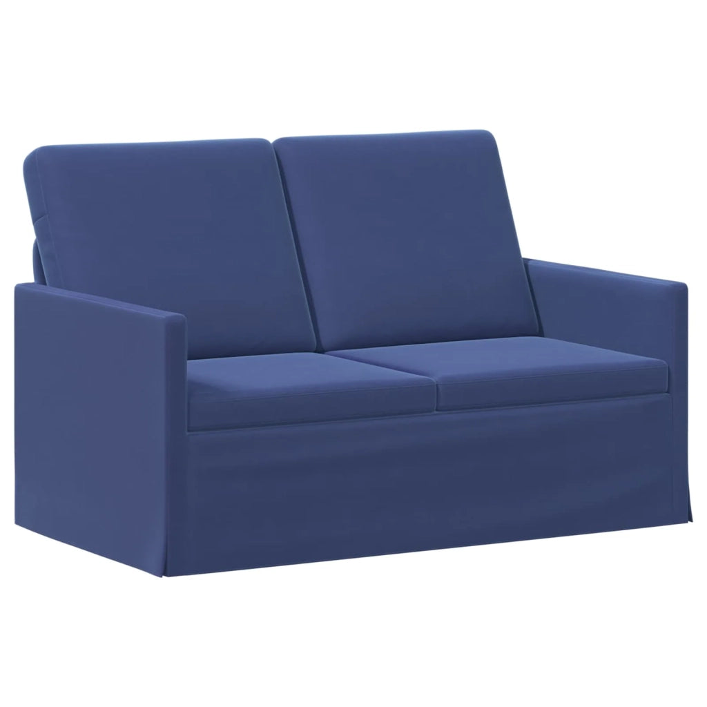 Divano a 2 posti Blu Polizia 130 x 81 x 82 cm Velluto (V) 42041066