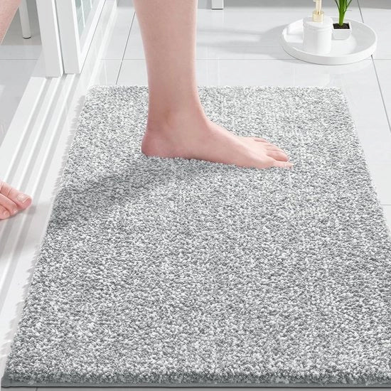 Matrice di assorbimento per bagno e doccia, colore verde e bianco, dimensioni 43 x 61 cm
