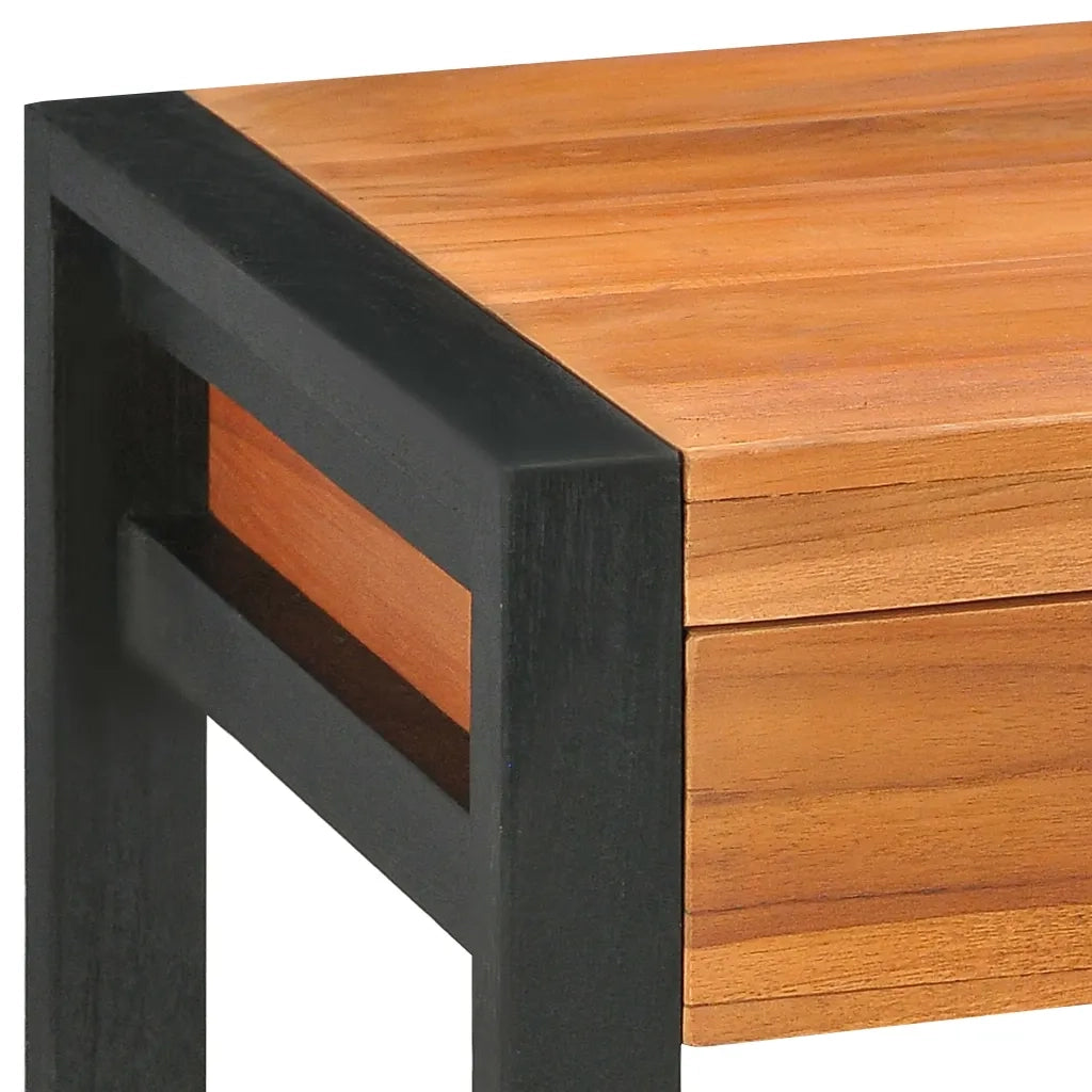 Scrivania con 2 Cassetti 100x40x75 cm in Legno di Teak 325268