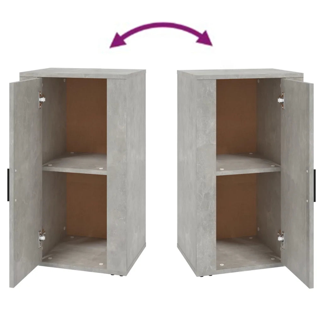 Credenza | Madia | Buffet da pranzo | Armadio da pranzo Grigio Cemento 40x33x70 cm in Legno Multistrato