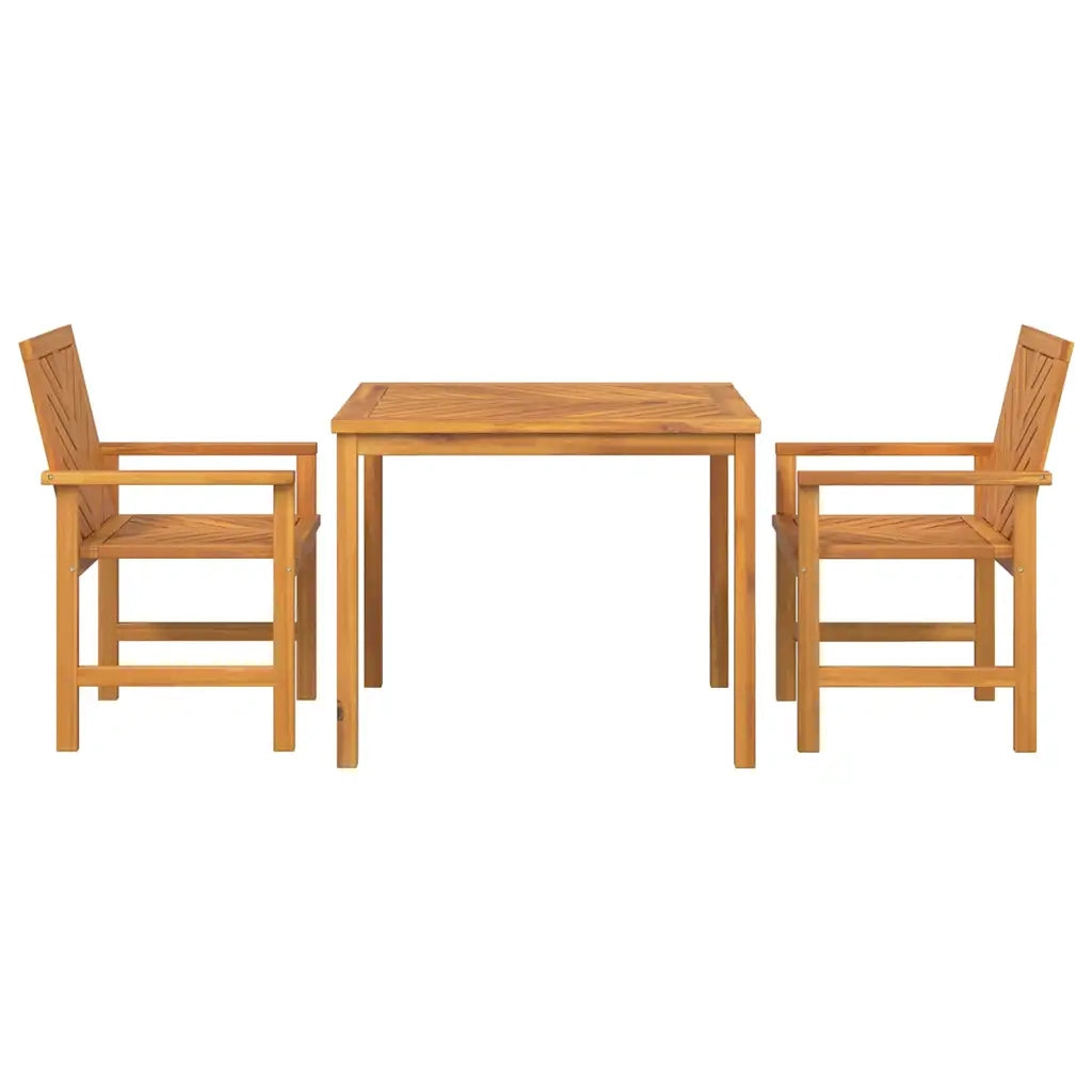 Set da Pranzo per Giardino 3 pz | Set Salotto da Giardino Marrone