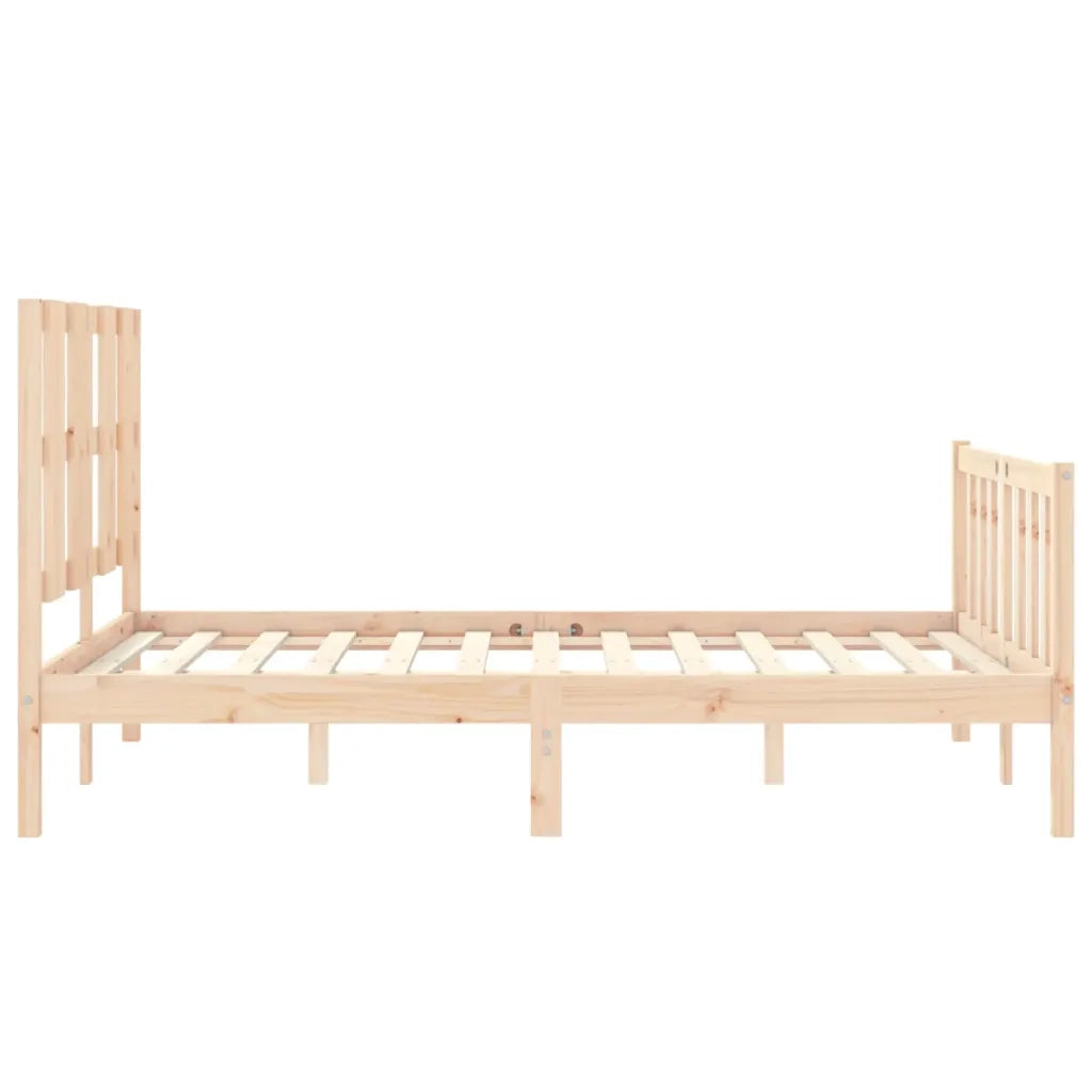 Giroletto senza Materasso-Struttura Letto 140x200 cm in Legno Massello di Pino 912841