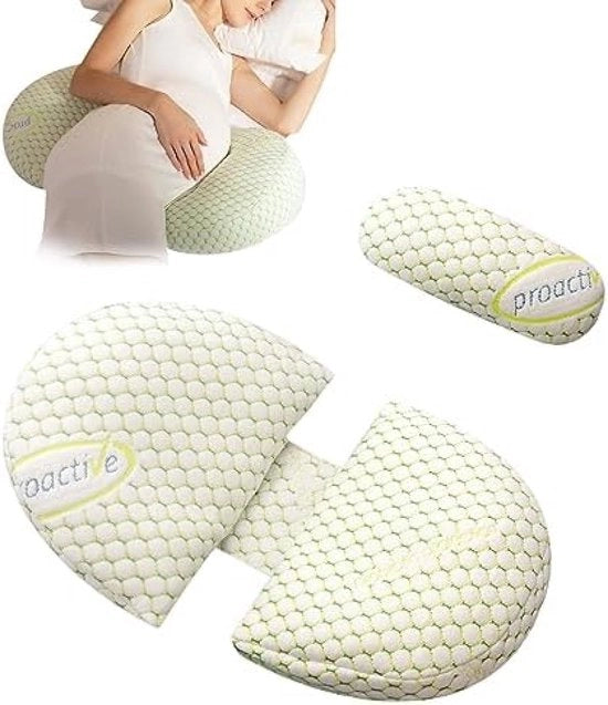 Cuscino per la gravidanza per dormire, cuscino U per la gravidanza con schienale, sostiene la schiena, le anche, le gambe, l'addome, con copertura in cotone rimovibile