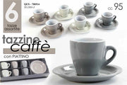 SET 12 TAZZINE DA CAFFÈ 95CC ASSORTITO