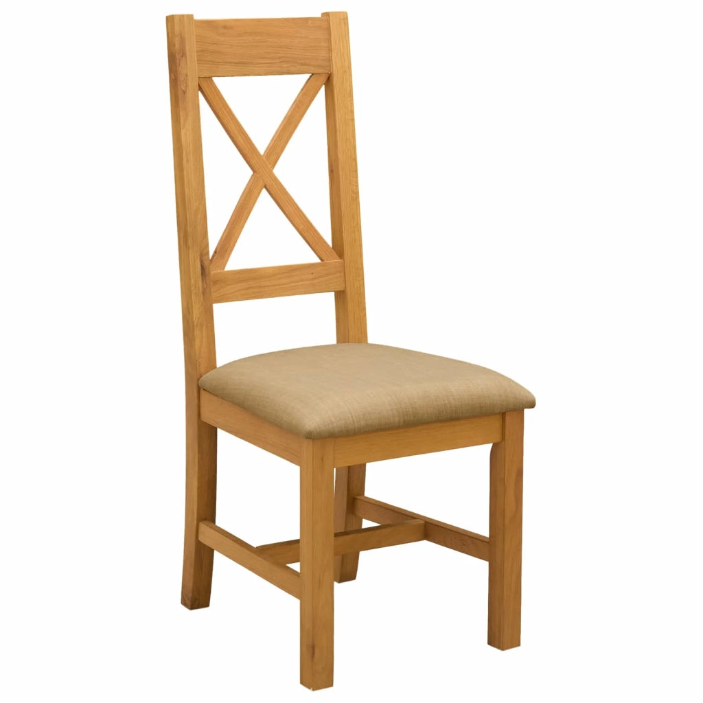 Set da pranzo 5 pz Beige Legno di Quercia Massello 3430363