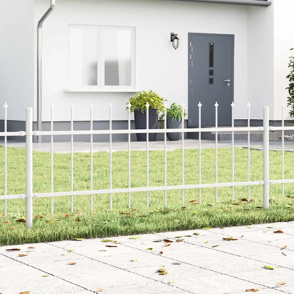 Recinzione per Giardino 4 pcs Bianco 6,8 x 0,6 m 3334078