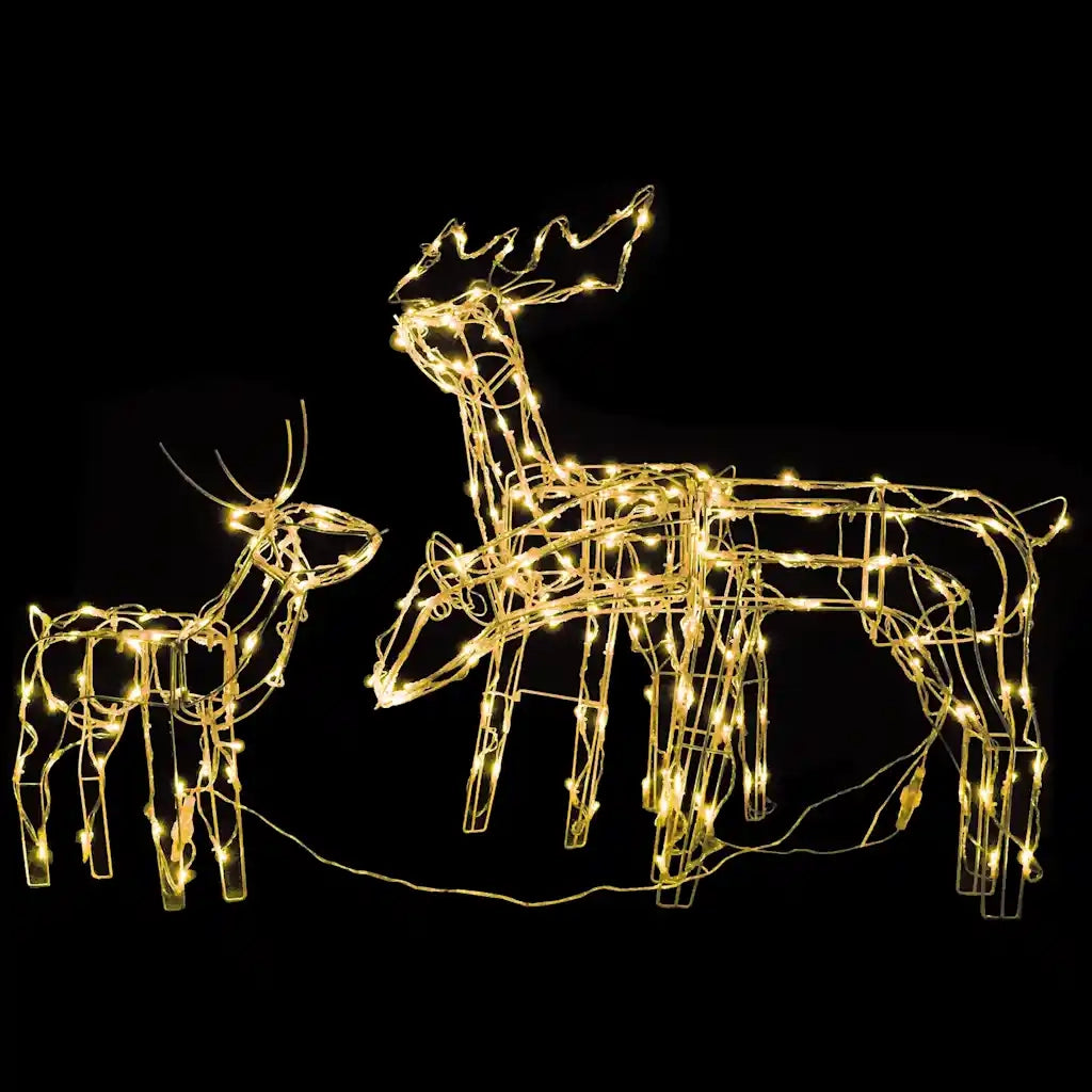 Decorazioni di Natale a Forma di Renne 3 pz 229 LED 289962