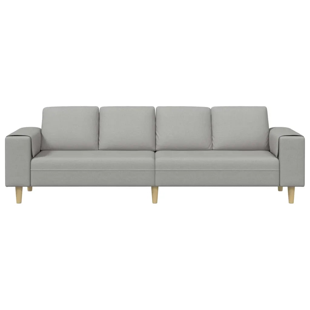 Divano per Soggiorno Grigio Nuvola 250 x 77 x 76 cm Poliestere 3335089