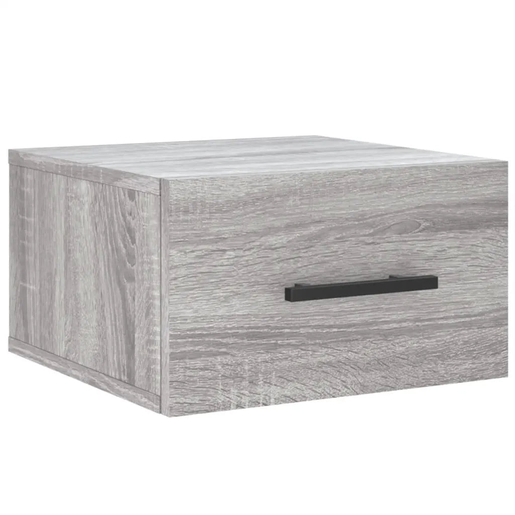 Comodino | Armadio da Notte | Mobiletto da notte a Muro Grigio Sonoma 35x35x20 cm