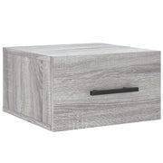 Comodino | Armadio da Notte | Mobiletto da notte a Muro Grigio Sonoma 35x35x20 cm